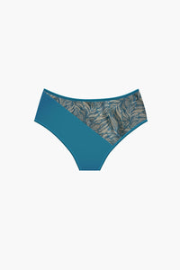 Absolu Maïa Peacock Blue Venise Mid-Rise Brief 