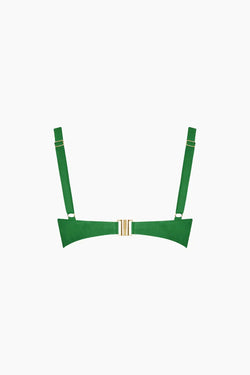 Héméra Green Iguana Triangle Bikini Top
