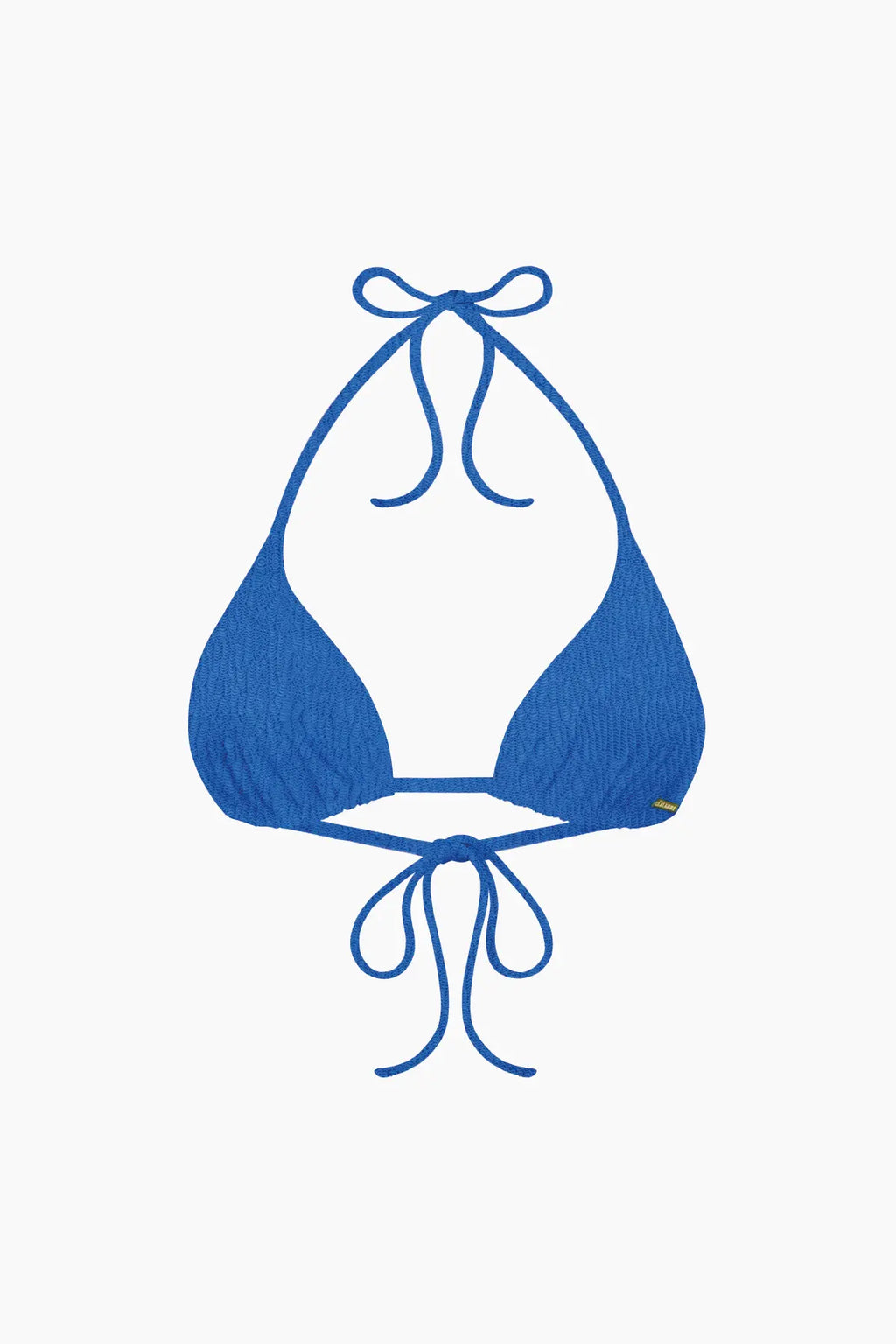 Nérée Blue Ibiza Tie-Triangle Bikini Top
