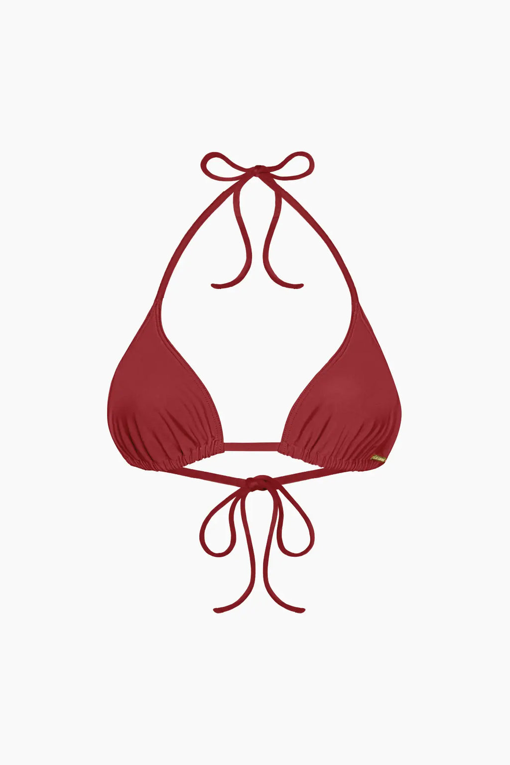 Nérée Terracotta Sienne Tie-Triangle Bikini Top