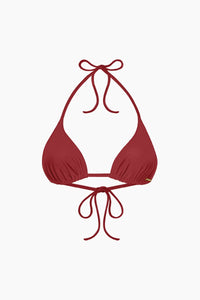 Nérée Terracotta Sienne Tie-Triangle Bikini Top