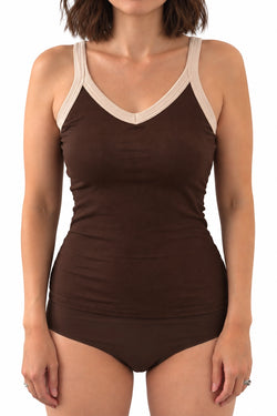 Le Amy Bra Top Débardeur Brun