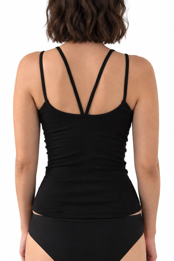 Le Georgiana Bra Top Dos Eventail Noir