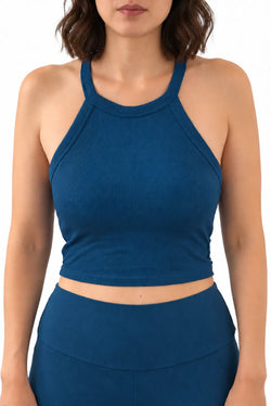 Le Sienna Bra Top Dos Sculpté Bleu Pétrole