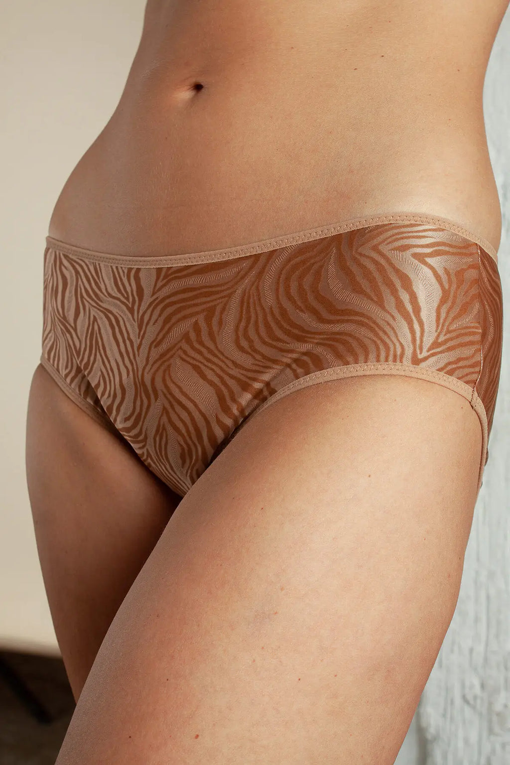 Shorty Idyie Shiny Zebra Terracotta