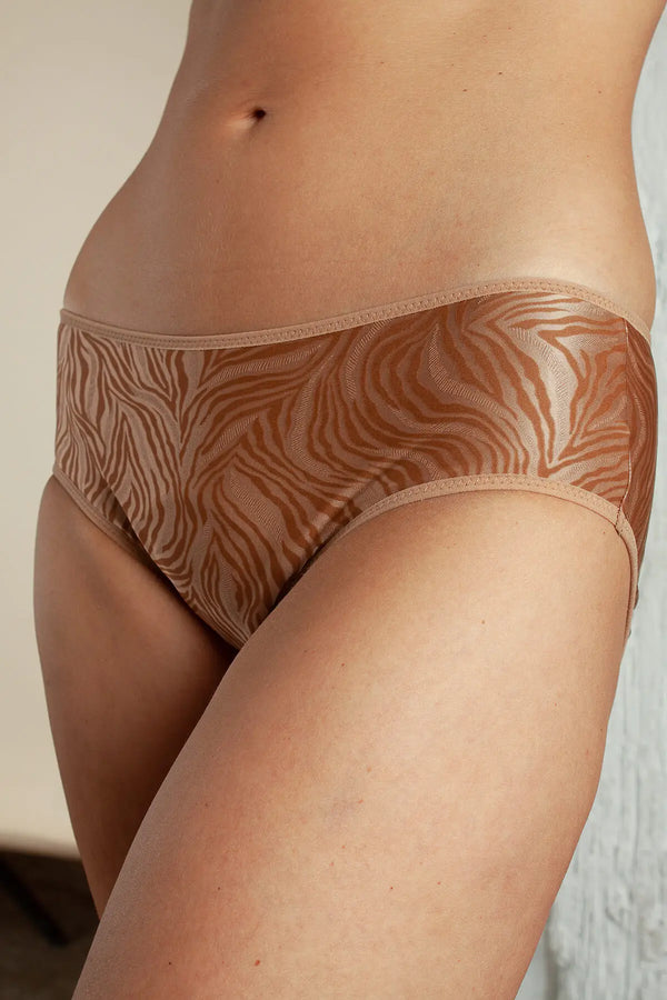 Shorty Idyie Shiny Zebra Terracotta