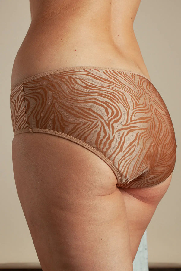 Shorty Idyie Shiny Zebra Terracotta