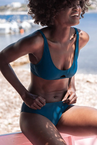 Brassière Maillot de Bain Nérée Bleu Paon