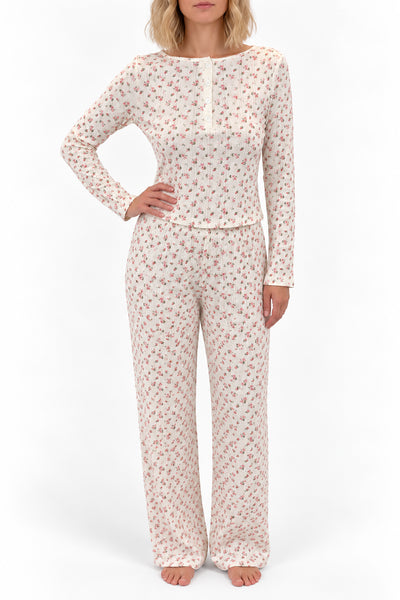Bas Pointelle Hyacinth Wild Rose