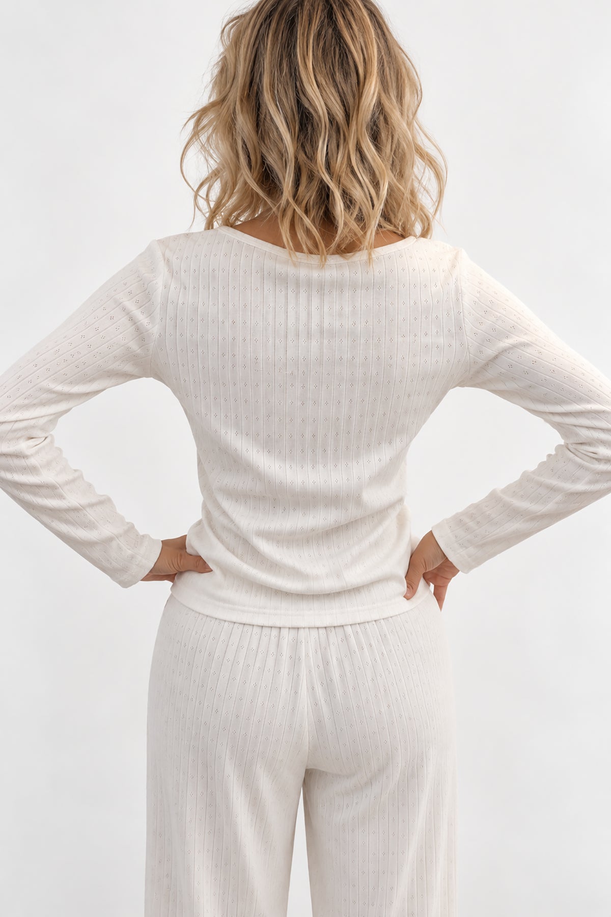 Top Pointelle Penelope White