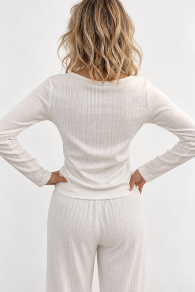Top Pointelle Penelope White
