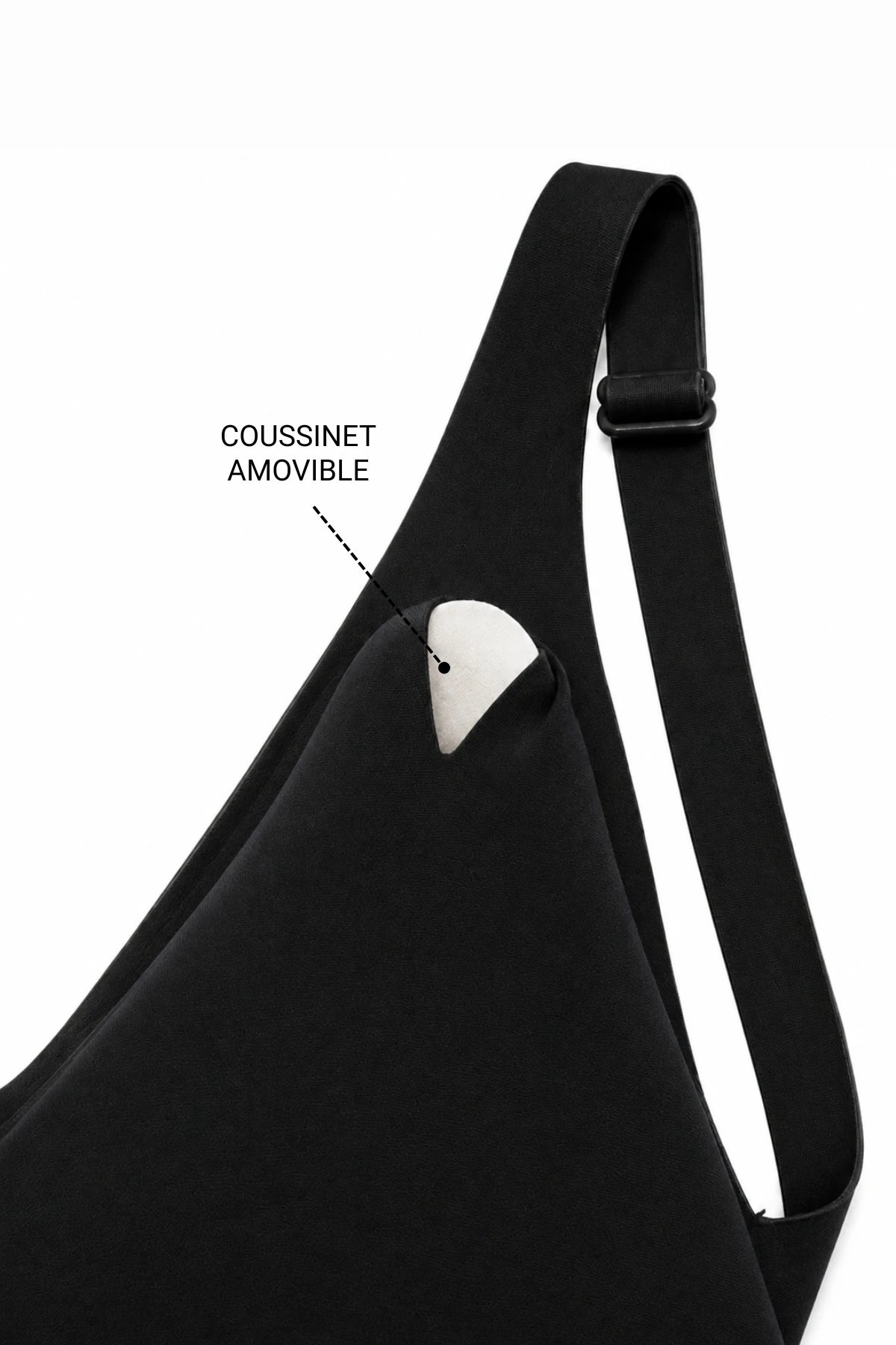 Brassière Invisible Sculptante Galbe Noir