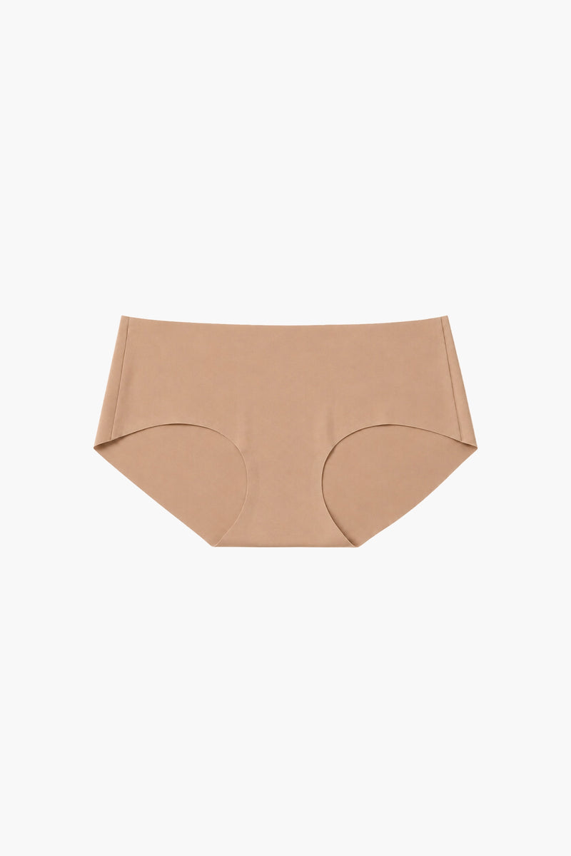 Shorty Sans Couture Plume Marron