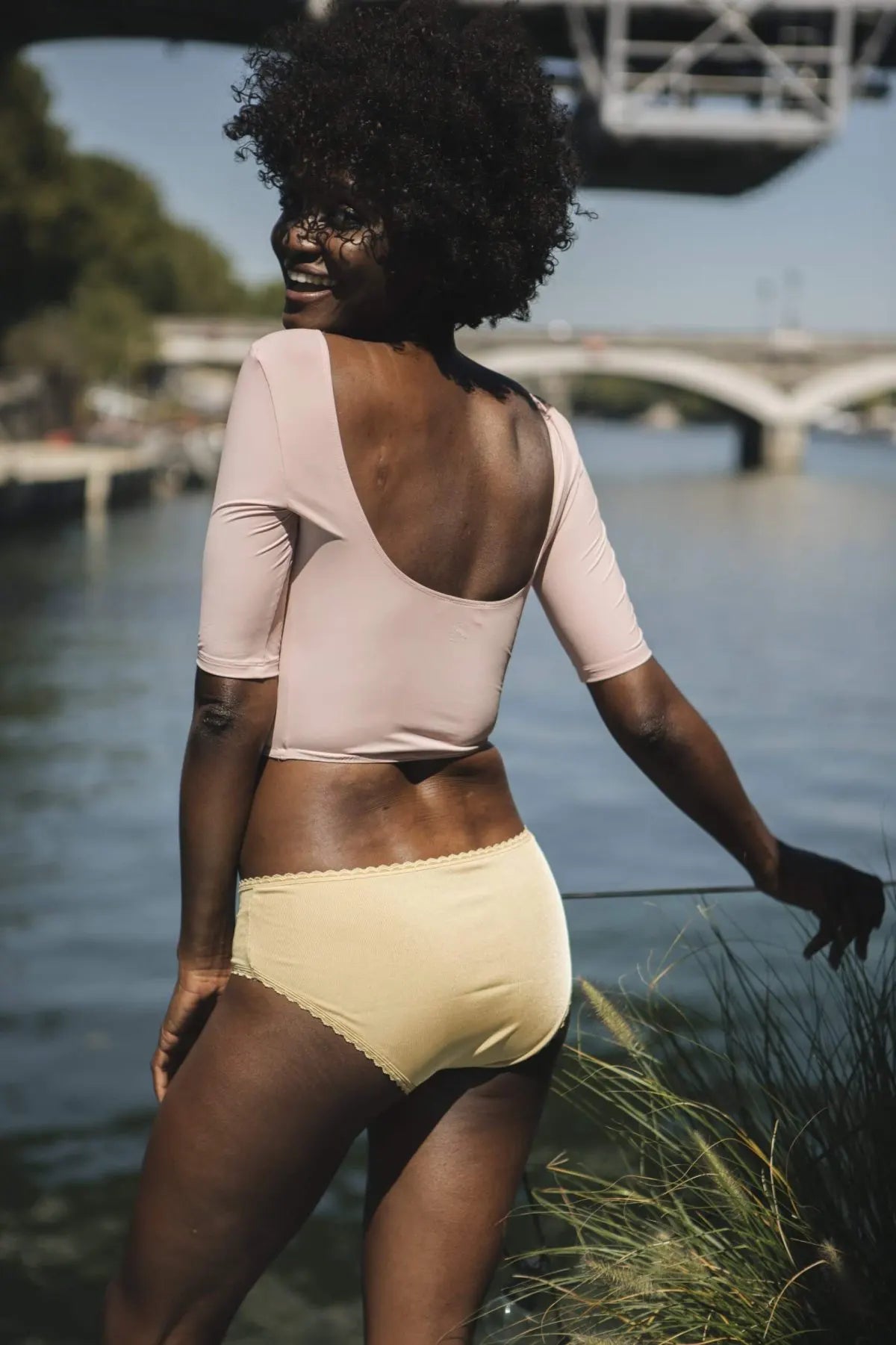 Shorty Callie Côtelé Sienne Naturelle