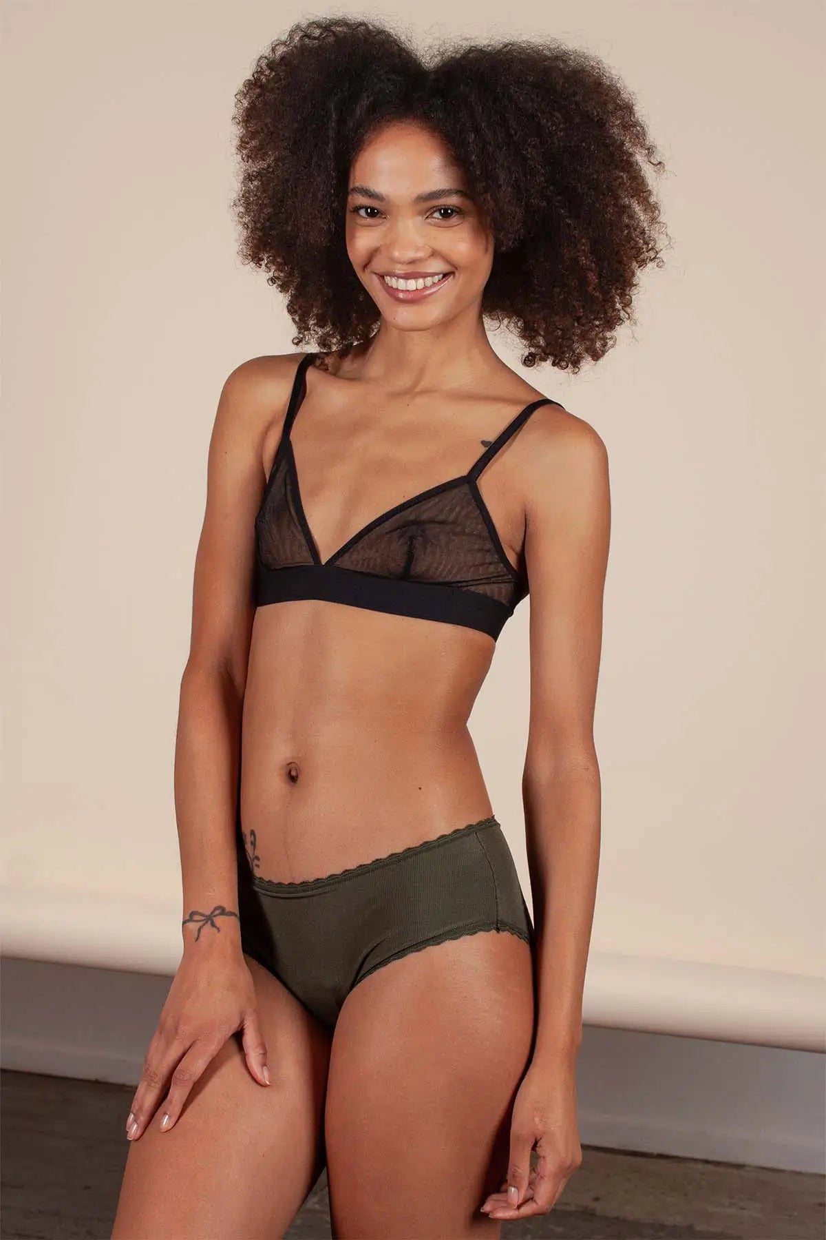 Shorty Callie Côtelé Vert Forêt